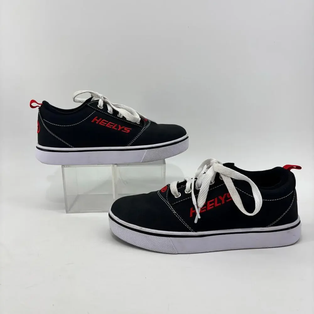 Heelys Sneakers Boys 5 Youth Black Canvas Lace Up Pro 20 / HE100757